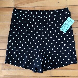 NWT xl/1xl Rocksteady Retro Rockabilly Pinup Polka Dot Hi-Waist Shorts PLS READ